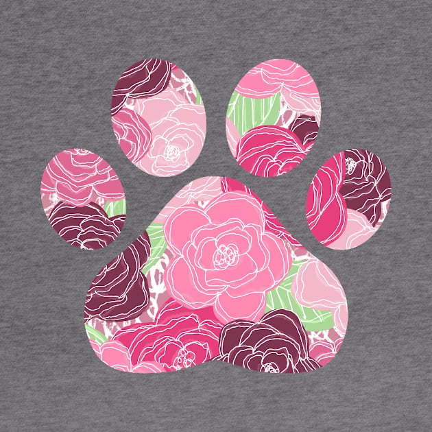 Pink Puppy Paw Floral by ekwbirthflowers